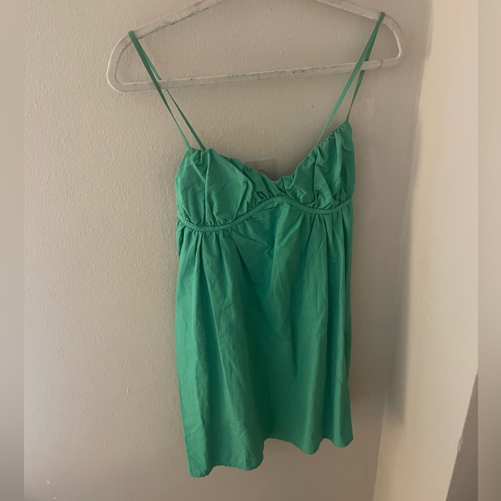 Zara green mini dress